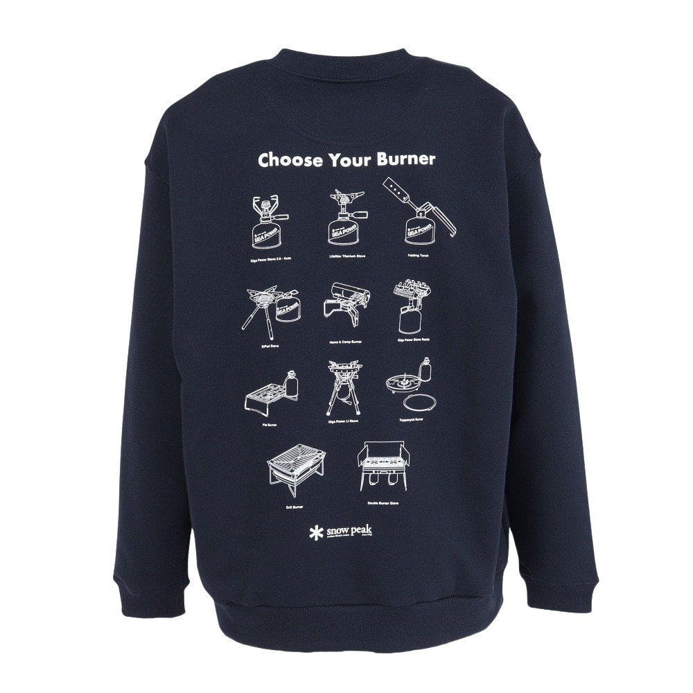 スノーピーク（snow peak）（メンズ）長袖Tシャツ ロンT Choose Your Burner スウェットシャツ SP-SW-25AU001 074