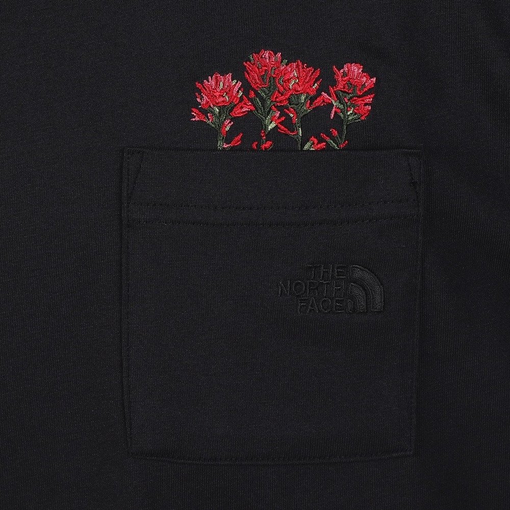 ロンT フラッシュドライフラワーロゴ長袖Tシャツ NT82535 K 10