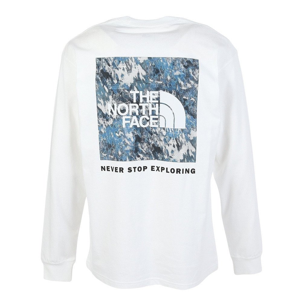長袖Tシャツ ロンT ロングトスリーブスクエアデジタルグラフィック Tシャツ NT82545 W 3