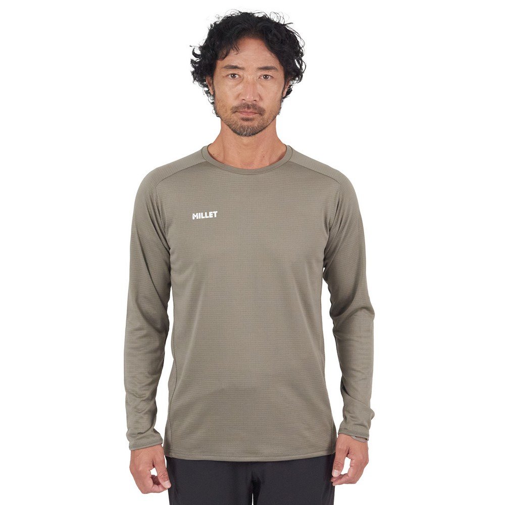 ミレー（Millet）（メンズ）長袖Tシャツ ロンT ドライグリッド ライト クルー MIV02176-N9904
