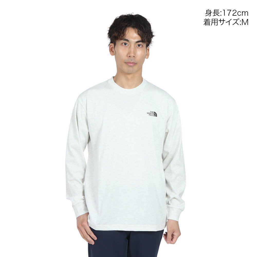 長袖Tシャツ ロングスリーブ バックスクエアロゴ Tシャツ NT32442 WX 2