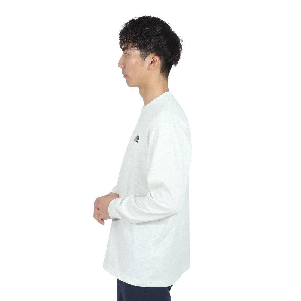 長袖Tシャツ ロングスリーブ バックスクエアロゴ Tシャツ NT32442 WX 3