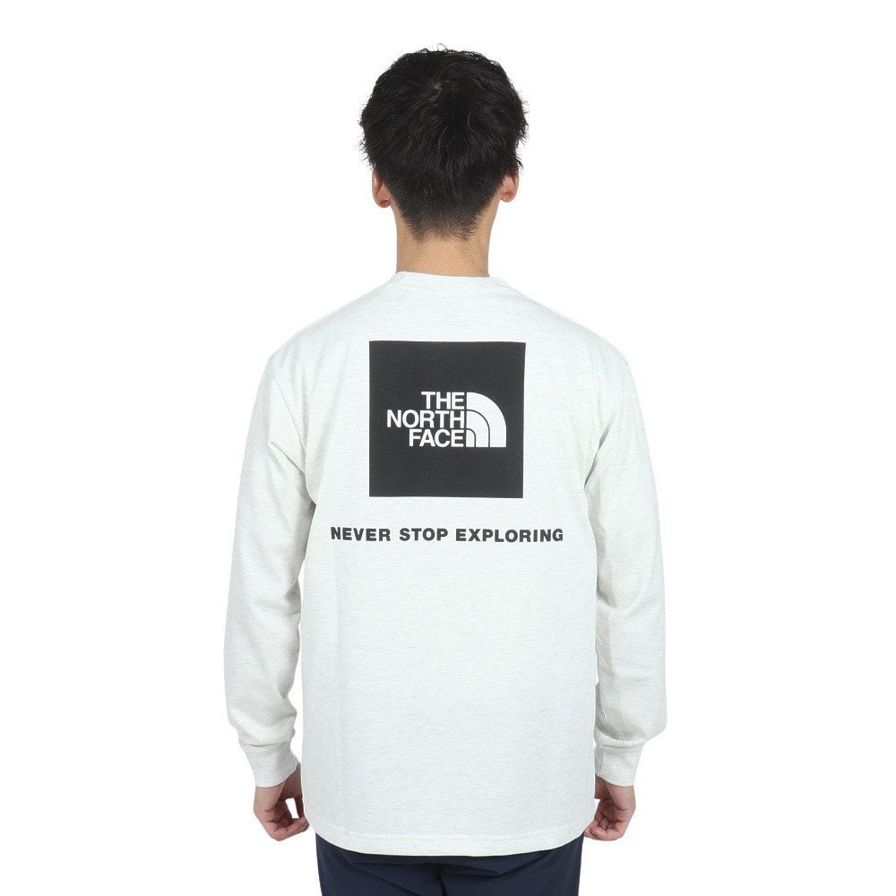 長袖Tシャツ ロングスリーブ バックスクエアロゴ Tシャツ NT32442 WX 4