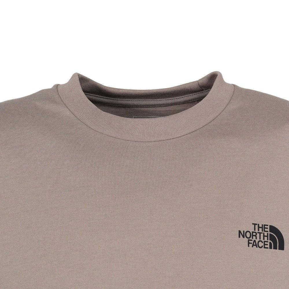 ロングスリーブバックスクエアロゴTシャツ NT32442 MR 5