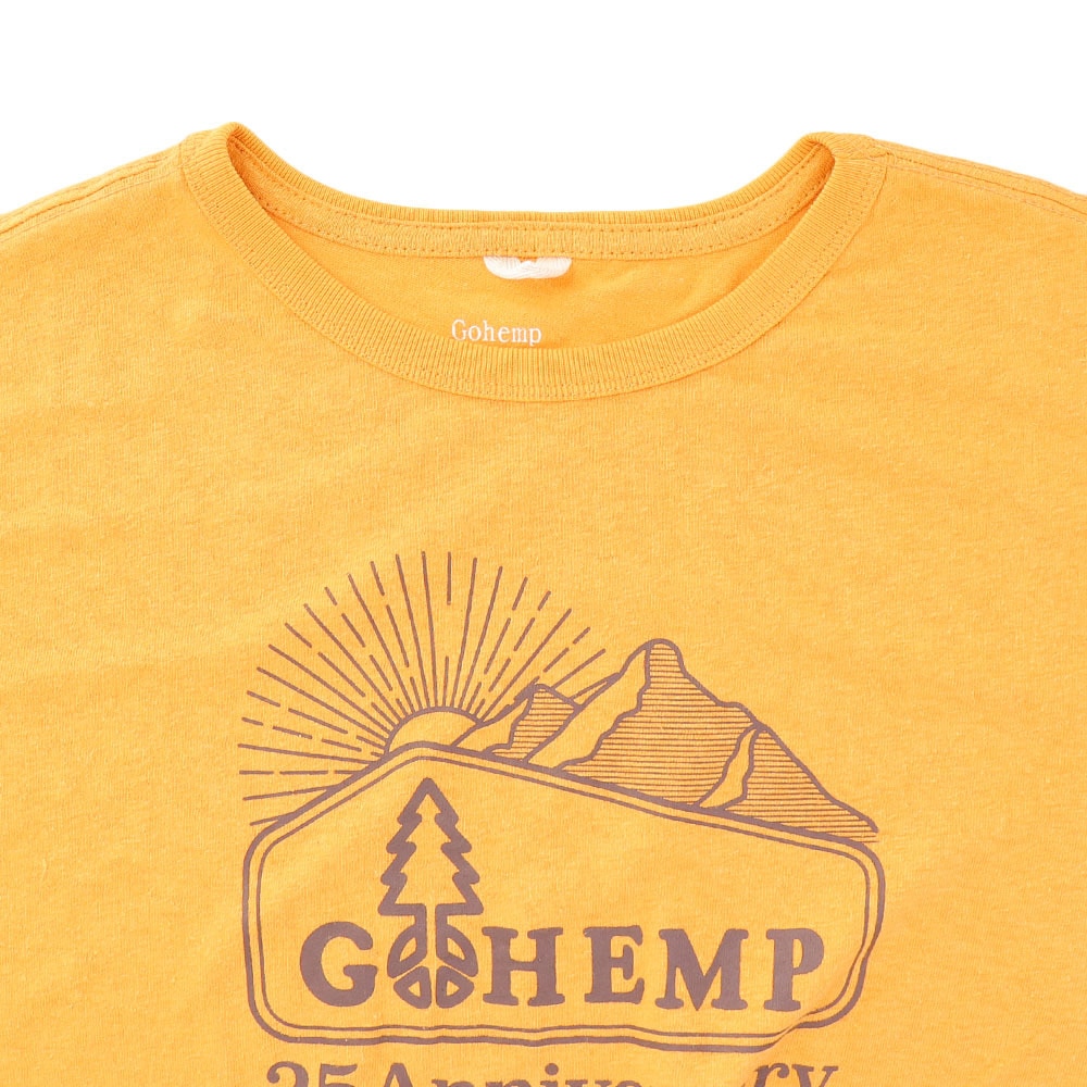 ゴーヘンプ（Gohemp）（メンズ）25th LOGO Mt. ベーシック 半袖Tシャツ GHC4200LGM GOLD
