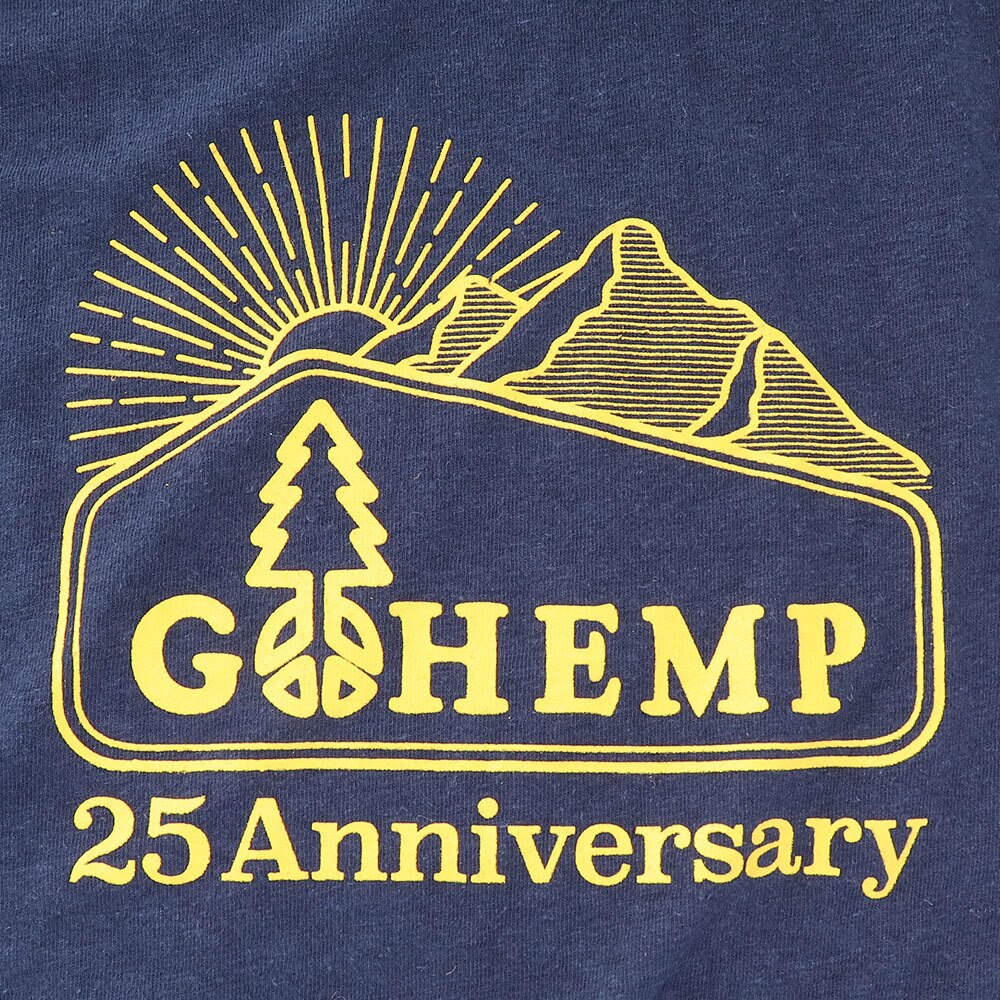 ゴーヘンプ（Gohemp）（メンズ）25th LOGO Mt. ベーシック 半袖Tシャツ GHC4200LGM NAVY