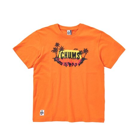 ＜エルブレス＞ 半袖Tシャツ サンセットビーチTシャツ CH01-1519 Orange画像
