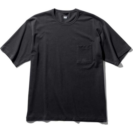 プレーンポケット tシャツ 半袖 HOE62020 K UVカット抗菌防臭の画像