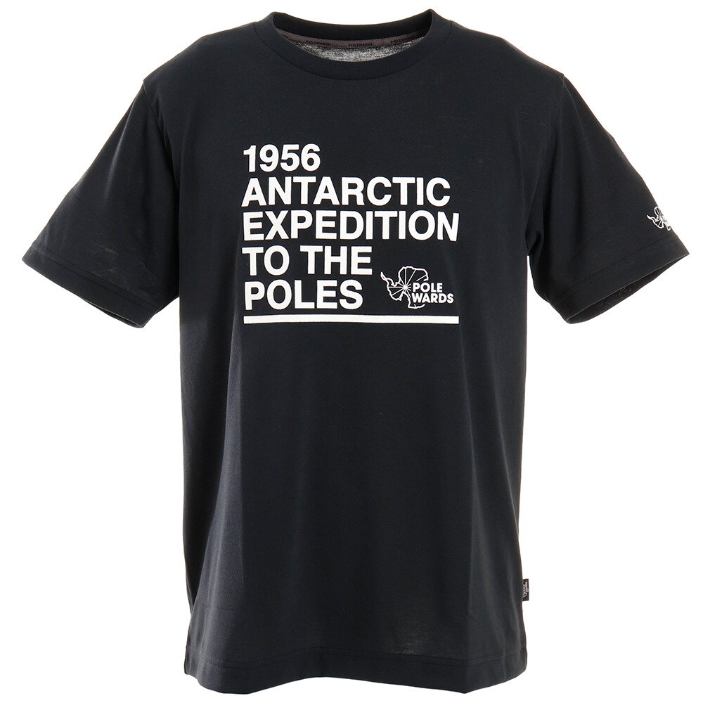 POLEWARDS｜ANTARCTIC EXPEDITION 半袖Tシャツ PW2HJA23 BLK - アウトドア・キャンプ用品はエルブレス