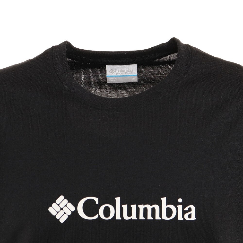 コロンビア｜アーバンハイクショートスリーブTシャツ ブラック PM0052 010 半袖ティーシャツ トップス カジュアル クルーネック -  アウトドア・キャンプ用品はエルブレス