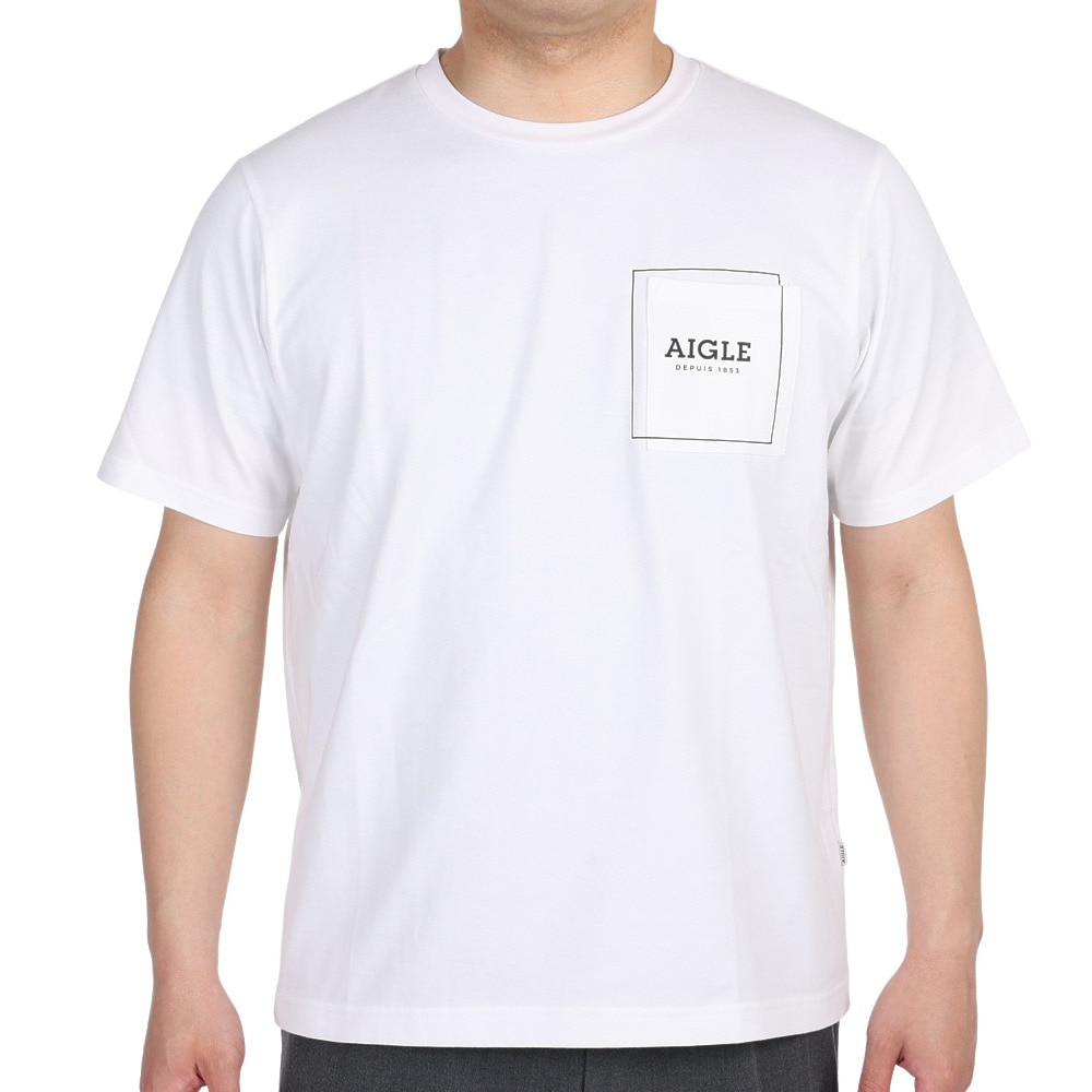 エーグル（AIGLE）（メンズ）吸水速乾 ポケット Tシャツ ZTH071J-111