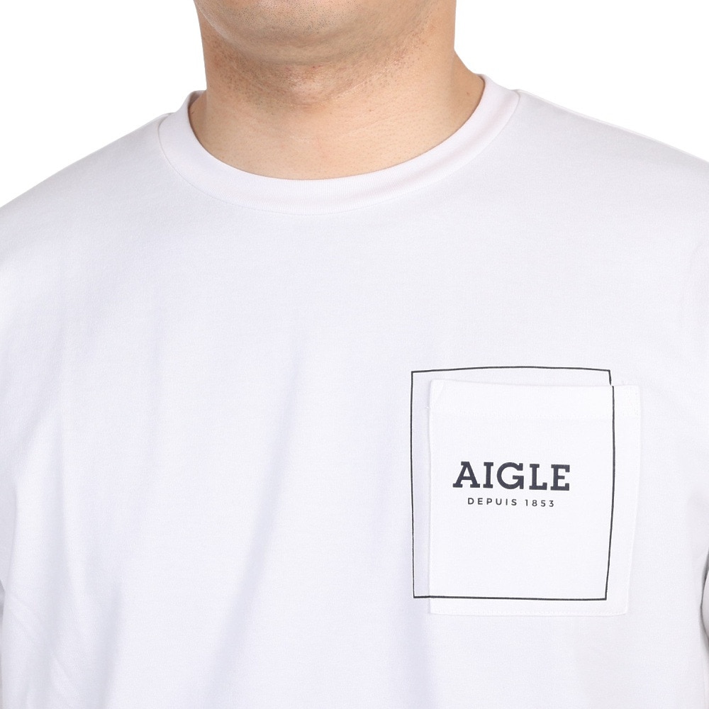 エーグル（AIGLE）（メンズ）吸水速乾 ポケット Tシャツ ZTH071J-111