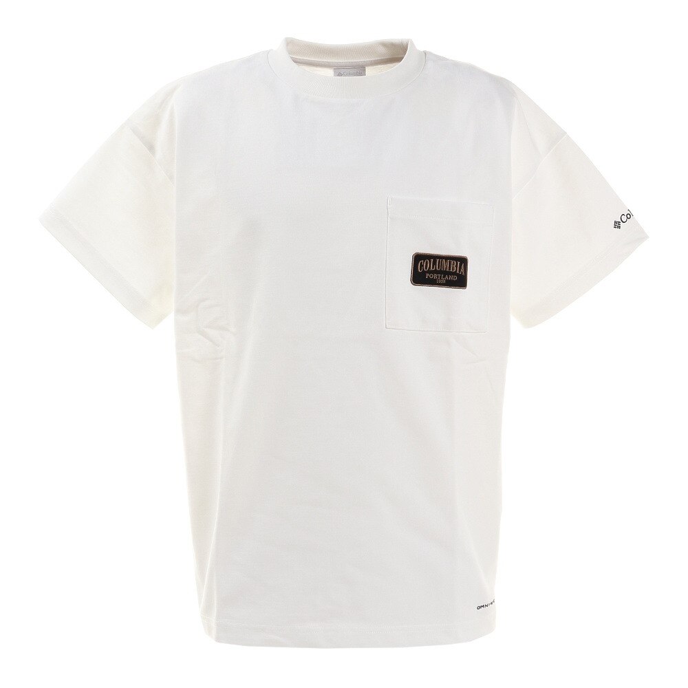  ビッグイエローメドウ 半袖Tシャツ PM0080 100 白 ホワイト ワンポイント 胸ポケット