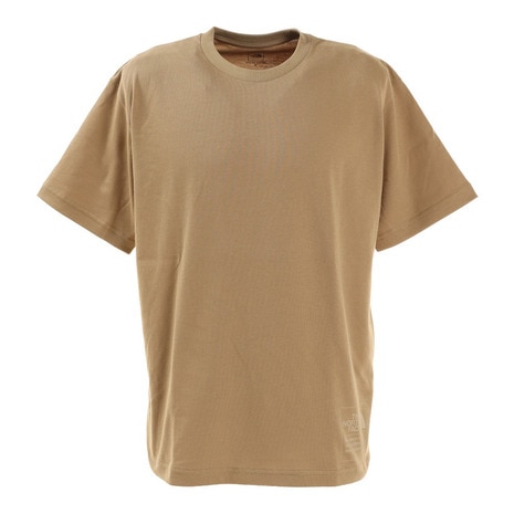 ＜エルブレス＞ 半袖Tシャツ ショートスリーブサイドロゴティー NT321002X KT シンプル ベージュ ワンポイント