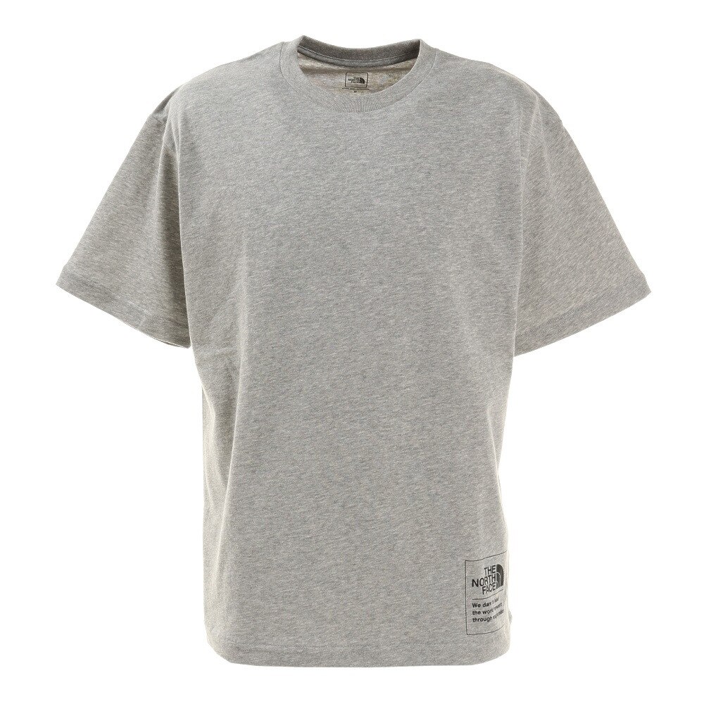  半袖Tシャツ ショートスリーブサイドロゴティー NT321002X Z シンプル ワンポイント グレー 