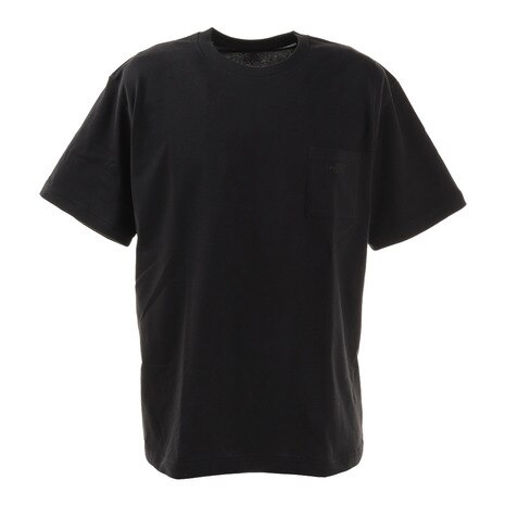 ＜エルブレス＞ 半袖Tシャツ ショートスリーブスモールロゴポケットティー NT321003X K シンプル ワンポイント画像