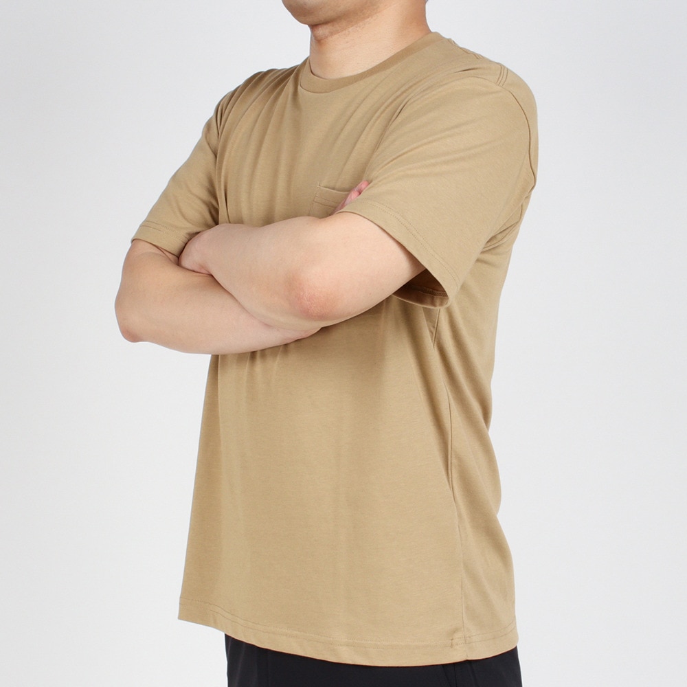 ノースフェイス（THE NORTH FACE）（メンズ）半袖Tシャツ スモールロゴポケットティー ケルプタン NT321003X KT ベージュ トップス カットソー