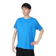 マーモット（Marmot）（メンズ）半袖Tシャツ ブルー TOMRJA60XB SKY トップス カジュアル アウトドア クルーネック シンプル UVカット 抗菌防臭 ロゴ