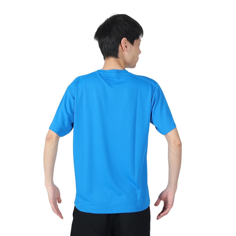 マーモット（Marmot）（メンズ）半袖Tシャツ TOMRJA61XB SKY ブルー トップス クルーネック 吸水速乾 抗菌 防臭