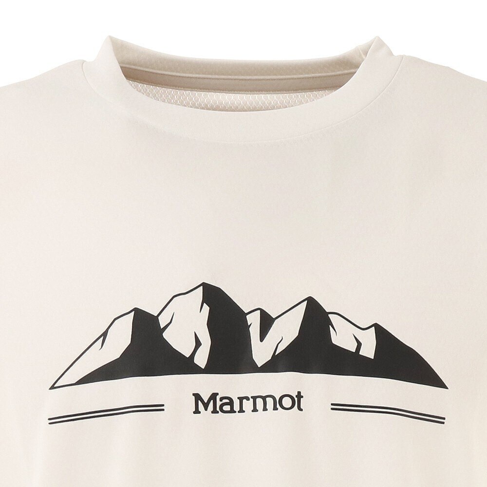 マーモット（Marmot）（メンズ）半袖Tシャツ ホワイト TOMRJA61XB WH ティーシャツ トップス カジュアル アウトドア クルーネック シンプル UVカット プリント★★★