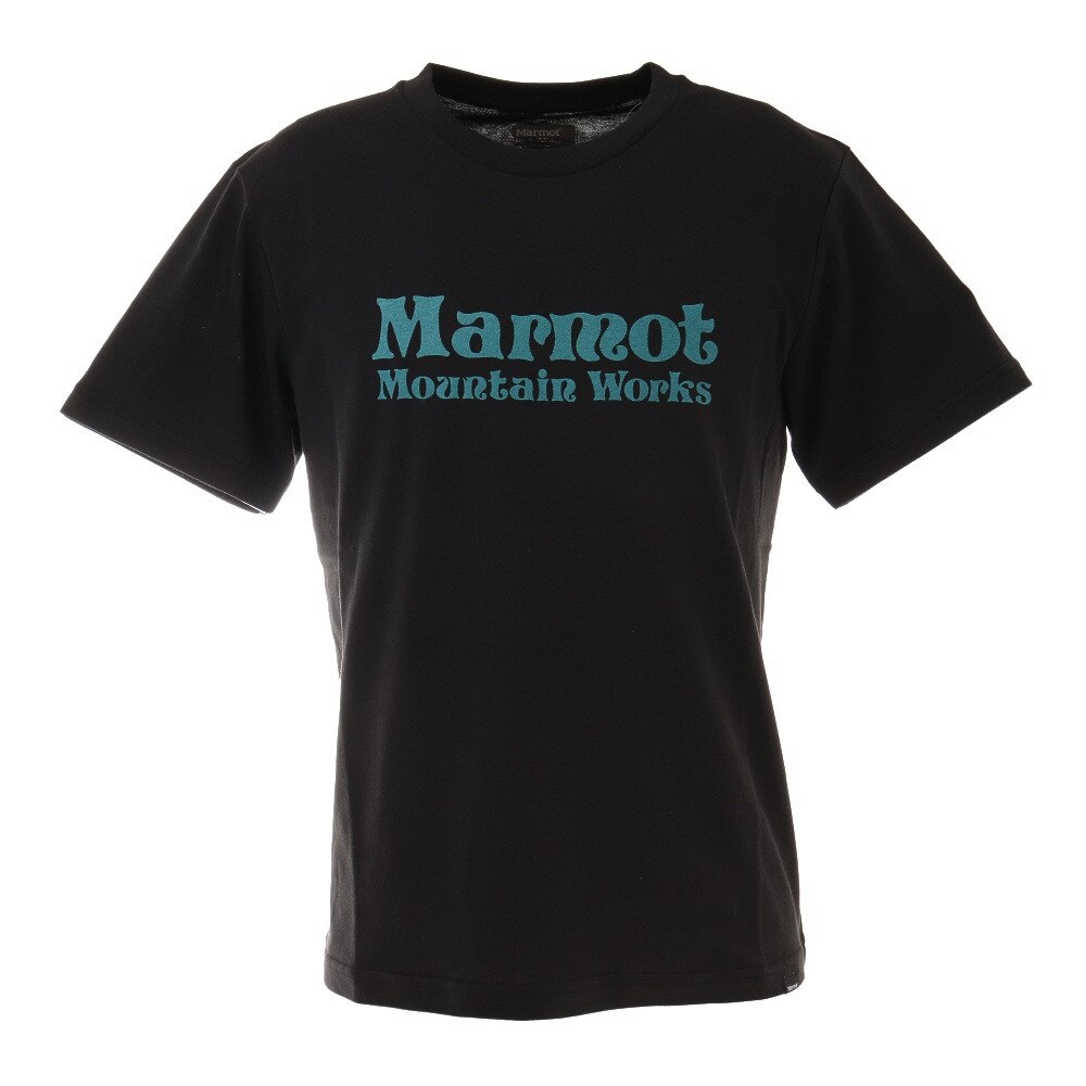  半袖Tシャツ マウンテンワークスロゴハーフスリーブクルー TOMQJA57 BK