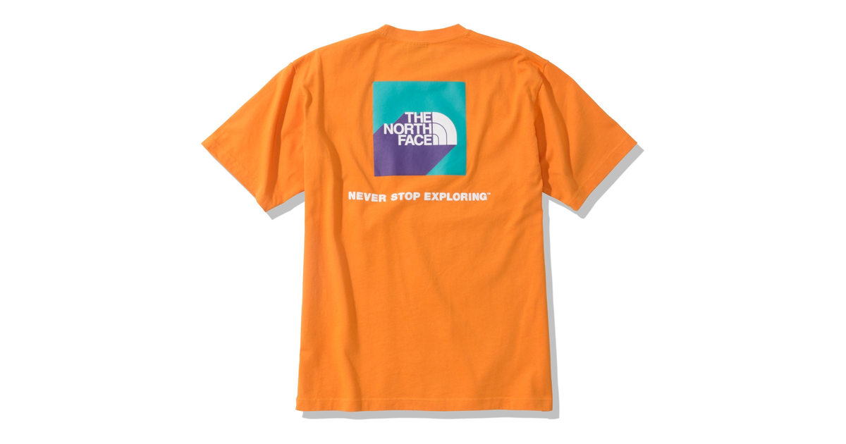 半袖tシャツ ショートスリーブ 3dスクエア ロゴ Nt310 Fo 綿 コットン ロゴtシャツ オレンジ ノースフェイス エルブレス
