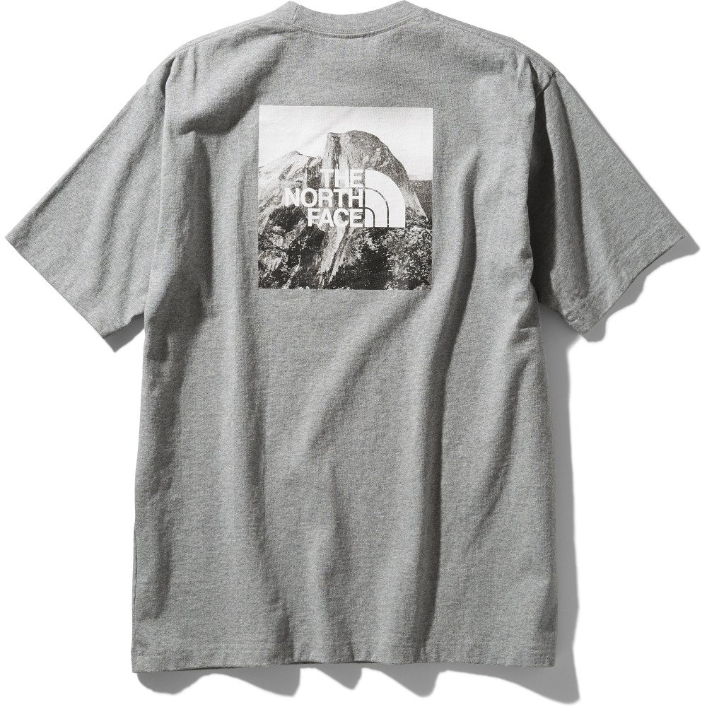 半袖tシャツ ショートスリーブ ピクチャード スクエア ロゴ Nt336 Z 綿 コットン おしゃれ グレー 灰色 ノースフェイス スーパースポーツゼビオ