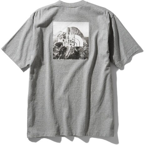 半袖Tシャツ ショートスリーブ ピクチャード スクエア ロゴ NT32036 Z 綿 コットン おしゃれ グレー 灰色画像