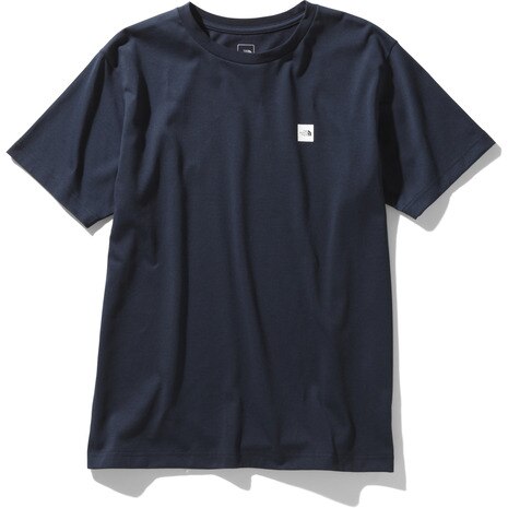 半袖Tシャツ ショートスリーブ スモール ボックス ロゴ NT32052 UN シンプル ワンポイント ネイビー画像
