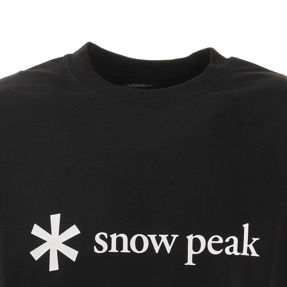 スノーピーク（snow peak）（メンズ）ロゴ 半袖Tシャツ SPS-TS-21SU001BK