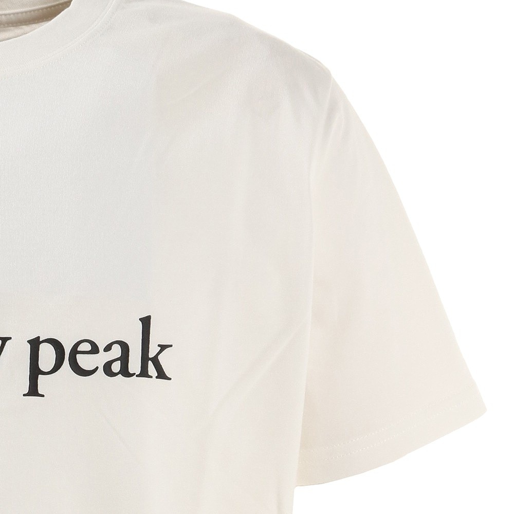 スノーピーク（snow peak）（メンズ）ロゴTシャツ ホワイト SPS-TS-21SU001WH 半袖ティーシャツ トップス カジュアル アウトドア クルーネック