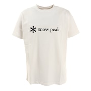 スノーピーク（snow peak）（メンズ）ロゴTシャツ ホワイト SPS-TS-21SU001WH 半袖ティーシャツ トップス カジュアル アウトドア クルーネック