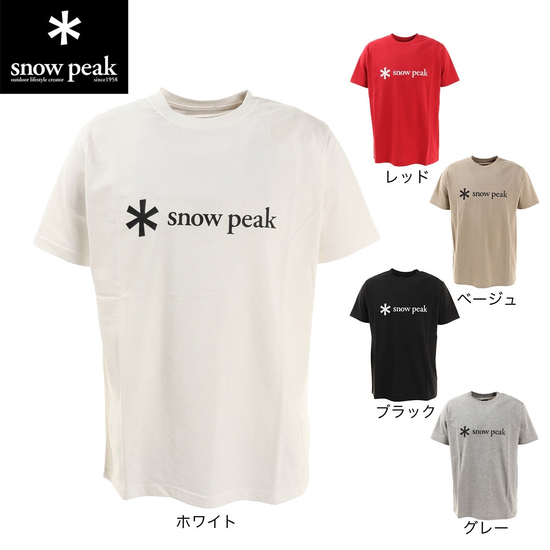 スノーピーク（snow peak）（メンズ）ロゴ 半袖Tシャツ SPS-TS-21SU001RD