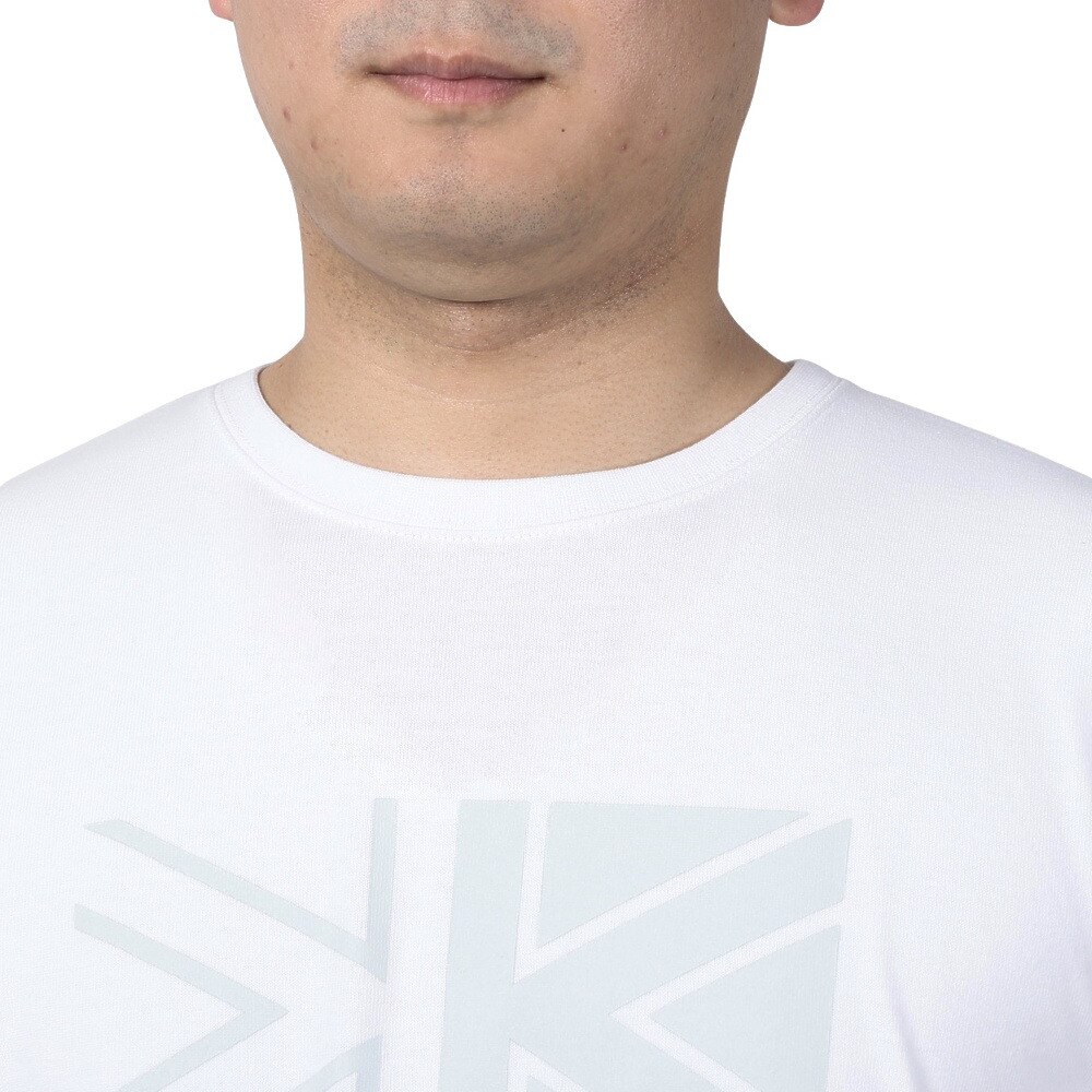 カリマー（karrimor）（メンズ）半袖Tシャツ ロゴ S/S T 101366-0100 ホワイト トップス 抗菌 抗ウイルス 防菌 防臭
