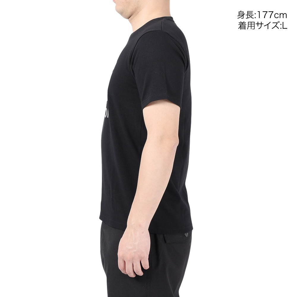 カリマー（karrimor）（メンズ）半袖Tシャツ ロゴ S/S T 101366-9000 ブラック トップス 抗菌 抗ウイルス 防菌 防臭