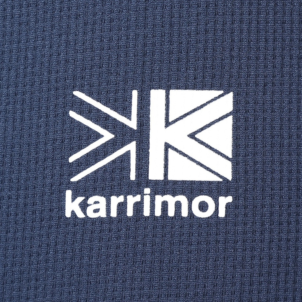 カリマー（karrimor）（メンズ）半袖Tシャツ クイック ドライ ロゴ S/S T 101369-5000 ネイビー トップス 抗菌 防臭 吸水速乾 