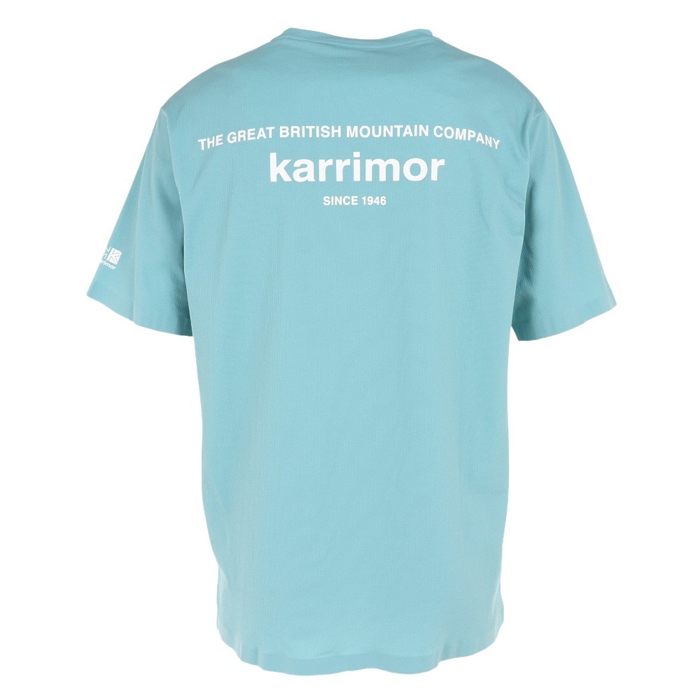 カリマー（karrimor）（メンズ）半袖Tシャツ クイック ドライ ロゴ S/S T 101369-7810 サックス トップス 抗菌 防臭 吸水速乾 