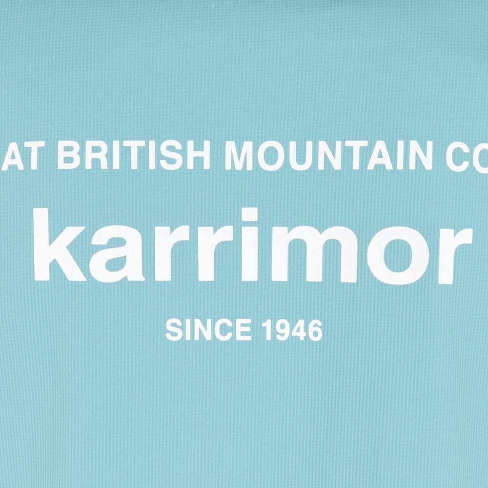 カリマー（karrimor）（メンズ）半袖Tシャツ クイック ドライ ロゴ S/S T 101369-7810 サックス トップス 抗菌 防臭 吸水速乾 