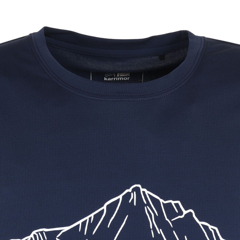 カリマー（karrimor）（メンズ）半袖Tシャツ クイック ドライ リッジ S/S T 101370-5000 ネイビー トップス 抗菌 防臭 吸水速乾 