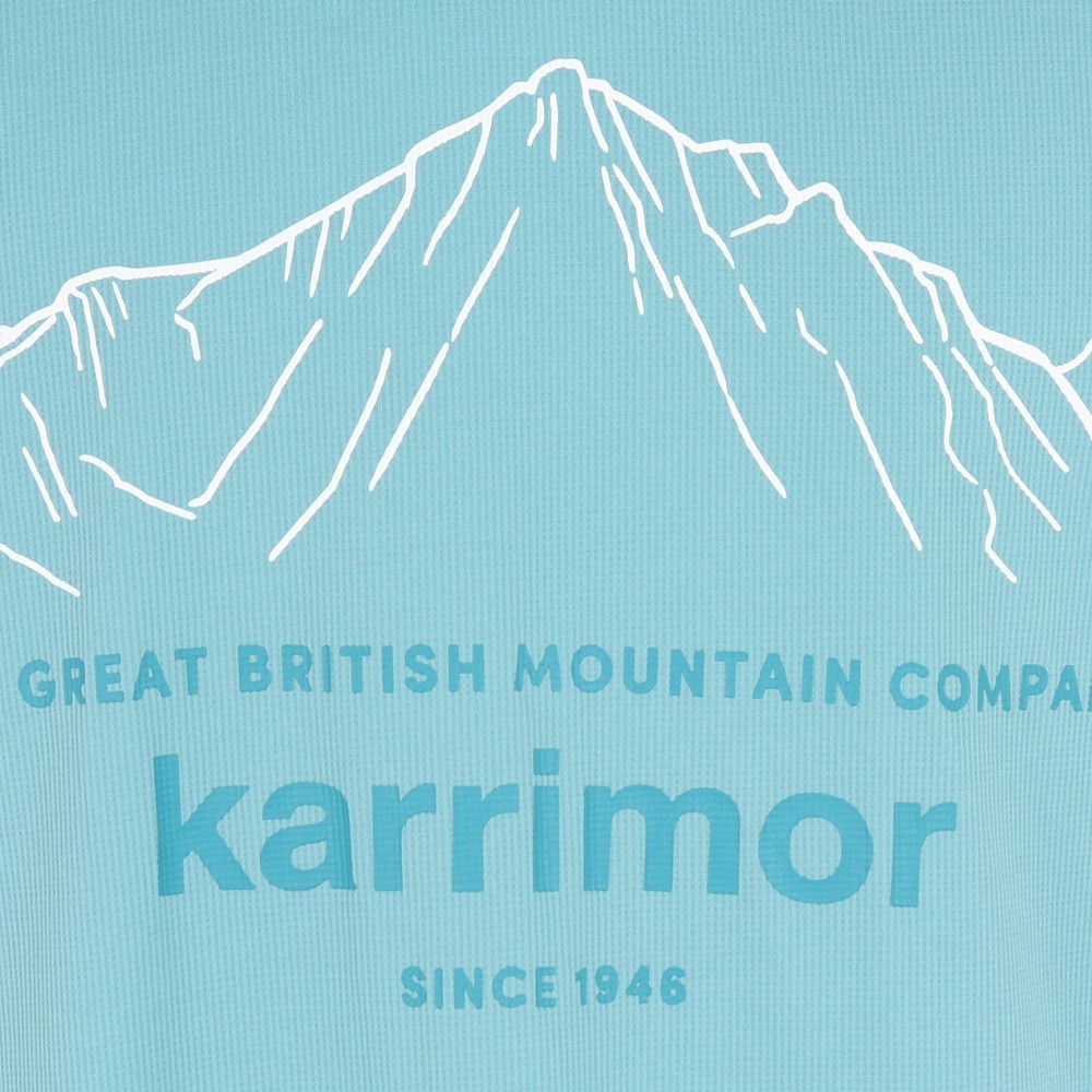 カリマー（karrimor）（メンズ）半袖Tシャツ クイック ドライ リッジ S/S T 101370-7810 サックス トップス 抗菌 防臭 吸水速乾 