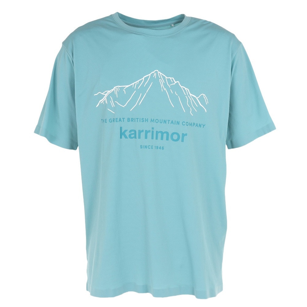カリマー（karrimor）（メンズ）半袖Tシャツ クイック ドライ リッジ S/S T 101370-7810 サックス トップス 抗菌 防臭 吸水速乾 