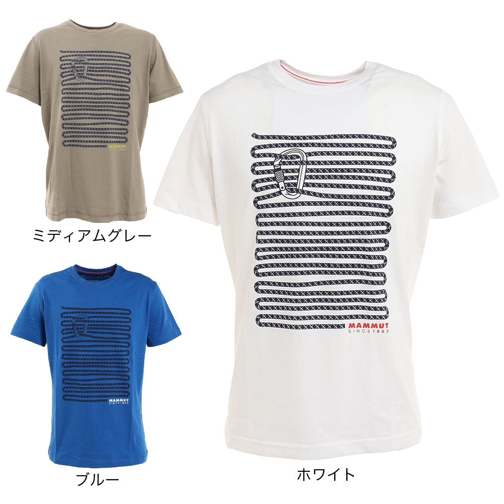 マムート（MAMMUT）（メンズ）半袖 Tシャツ Core Tシャツ ロープ 1017-04040-00384 グレー