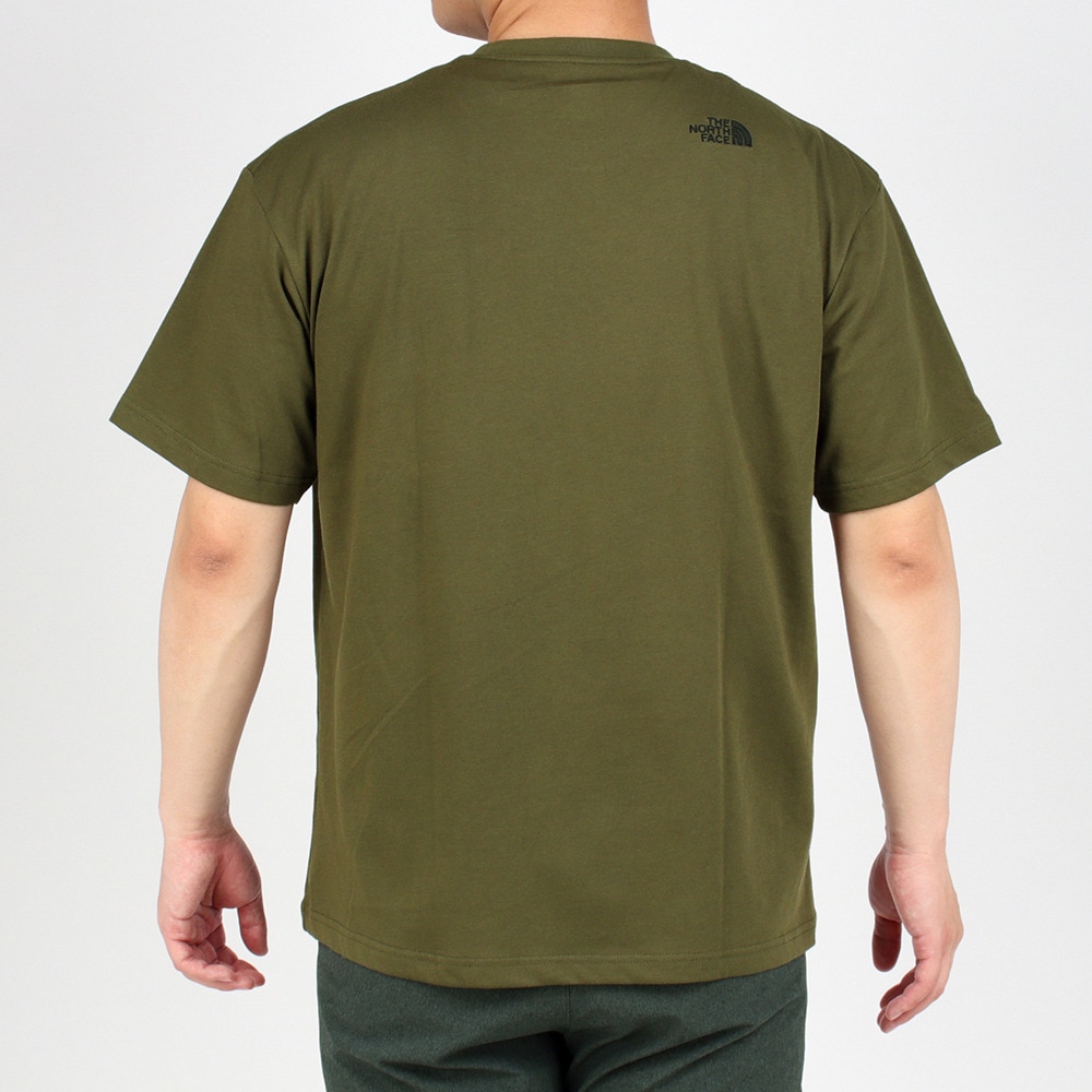 ノースフェイス（THE NORTH FACE）（メンズ）半袖 Tシャツ スモールロゴポケットティー NT321003X NK カーキ  アウトドア・キャンプ用品はエルブレス