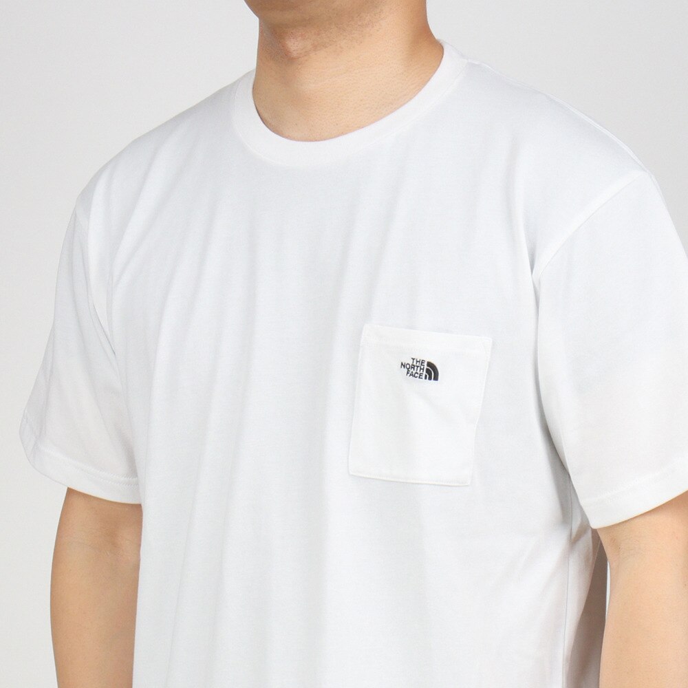 ノースフェイス（THE NORTH FACE）（メンズ）ショートスリーブスモールロゴポケットティー ホワイト NT321003X WK 半袖Tシャツ  トップス カジュアル シンプル アウトドア・キャンプ用品はエルブレス