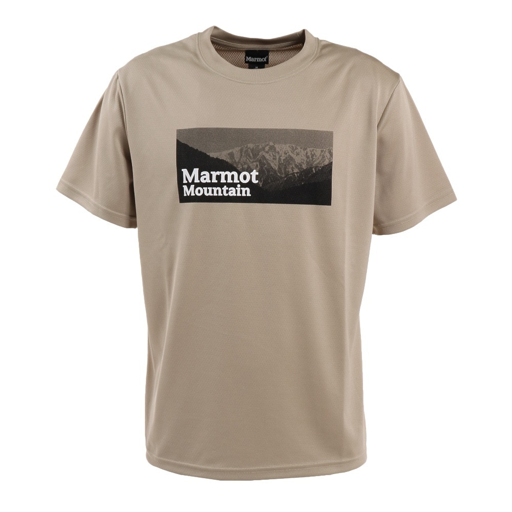 マーモット（Marmot）（メンズ）半袖Tシャツ Mountain Photo TOMTJA80XB CNO チノ ベージュ