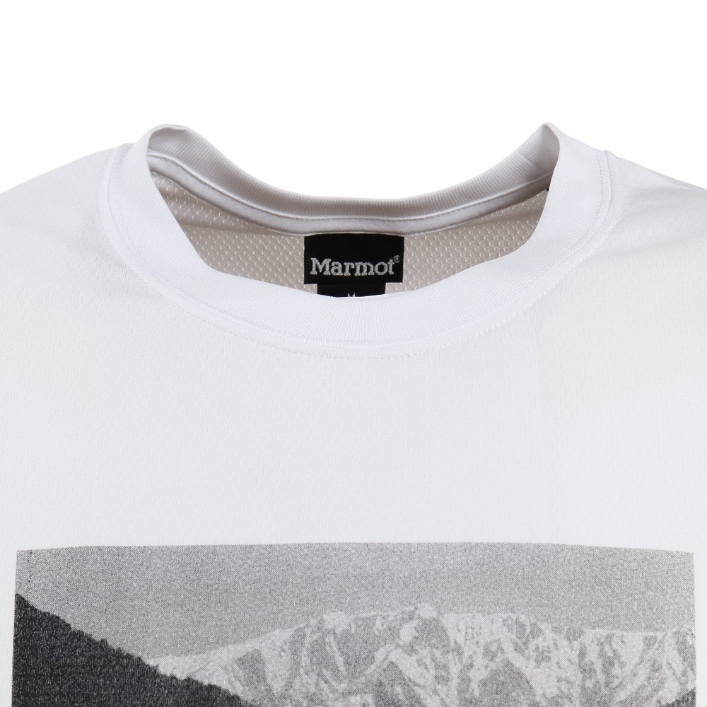 マーモット（Marmot）（メンズ）半袖Tシャツ Mountain Photo TOMTJA80XB WH ホワイト