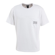 マーモット（Marmot）（メンズ）半袖Tシャツ ポケットロゴ TOMTJA81XB WH ホワイト トップス 吸水速乾 抗菌 防臭 UVカット
