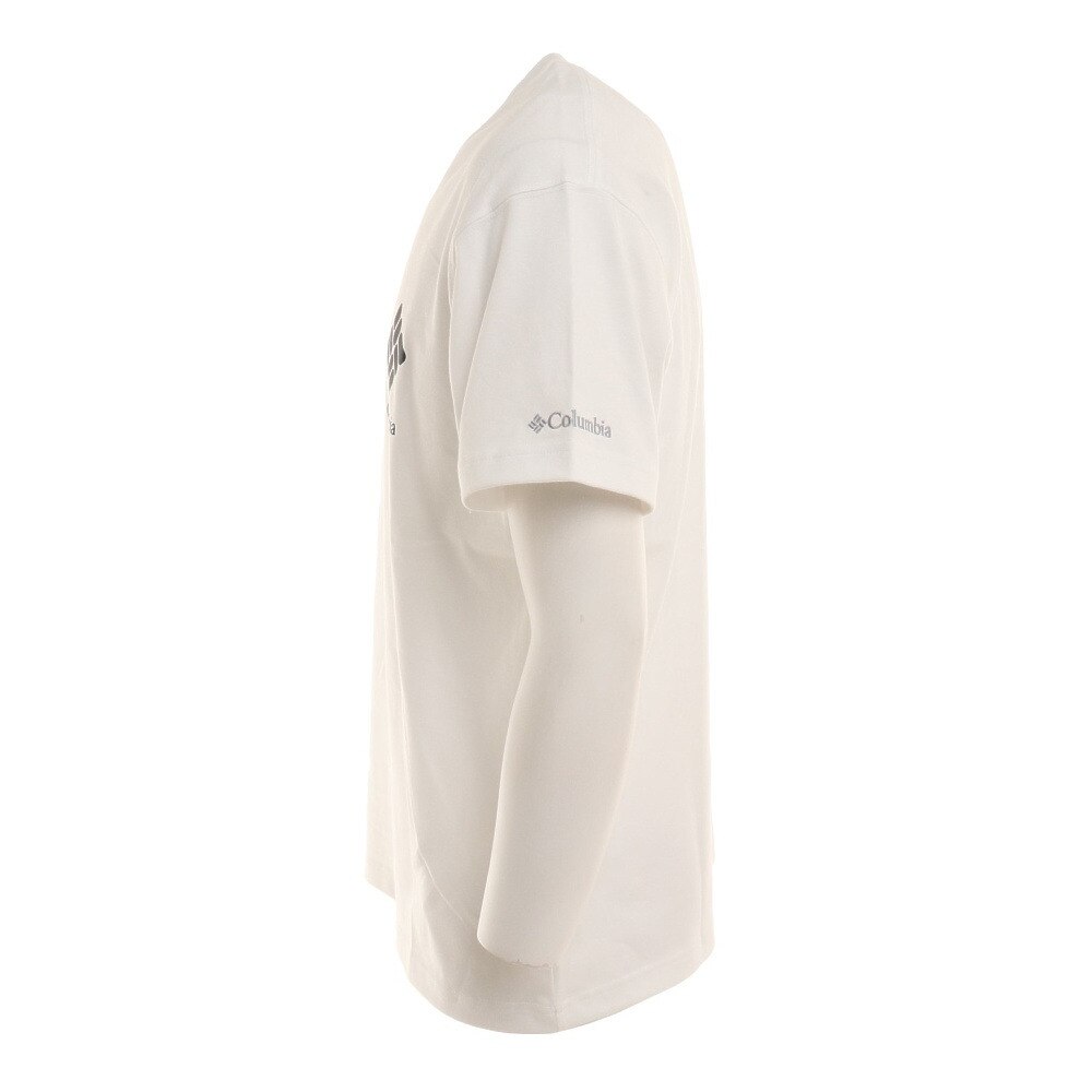 コロンビア（Columbia）（メンズ）半袖Tシャツ サンシャインクリークショートスリーブTシャツ PM0916 100 ホワイト 白 UVカット