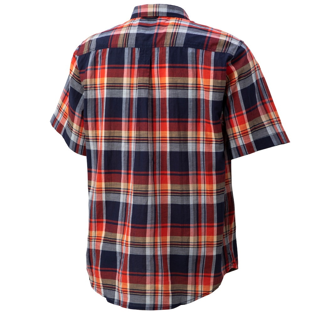 マーモット（Marmot）（メンズ）半袖シャツ シーエルプラッドハーフスリーブシャツ TOMRJA74 NV ネイビー チェック カジュアルシャツ