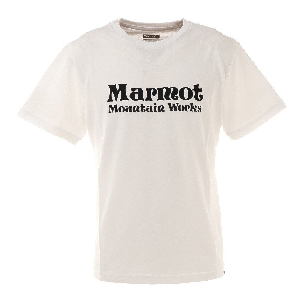 マーモット｜半袖Tシャツ マウンテンワークスロゴハーフスリーブクルー TOMQJA57 WH ティーシャツ トップス カジュアル アウトドア -  ゴルフ用品はヴィクトリアゴルフ